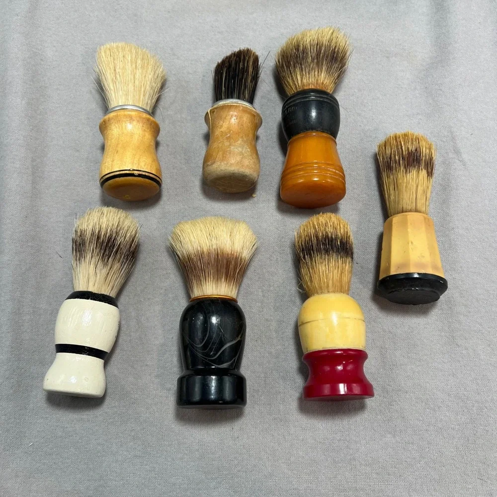 Vintage & Antique Estate Shaving Collection Mugs Brushes Cup Soap Lot Barbershop